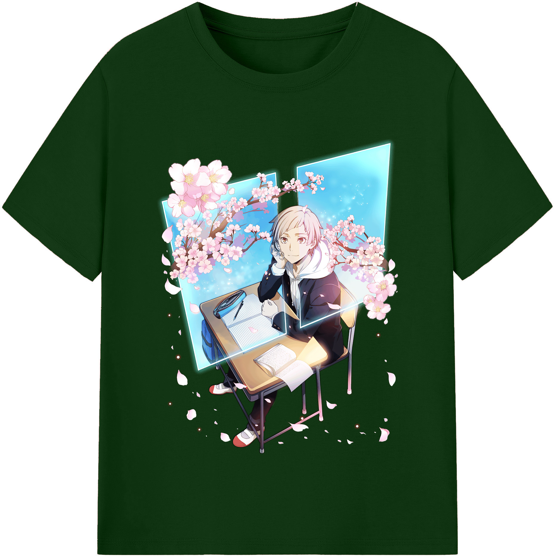 （画像用） 文豪ストレイドッグス Bungo Stray Dogs 綿100％半袖Tシャツ（フロントプリント）
